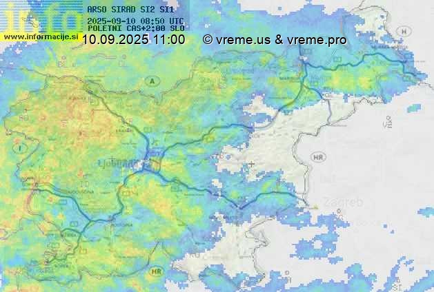 Radarska karta padavin