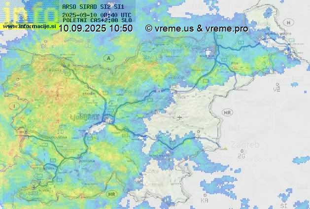 Radarska karta padavin