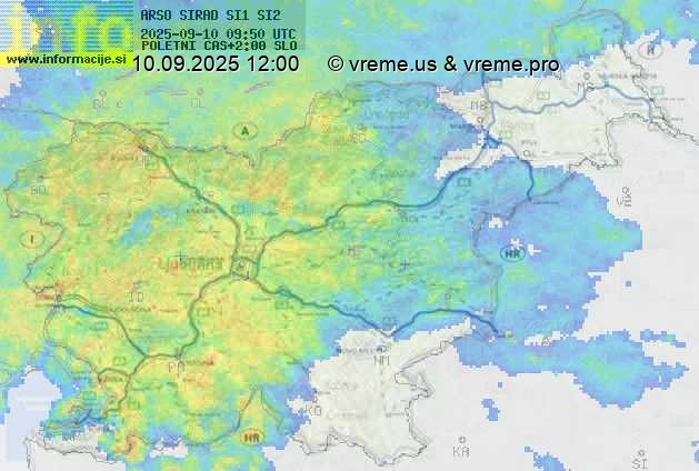 Radarska karta padavin