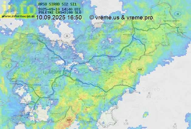 Radarska karta padavin