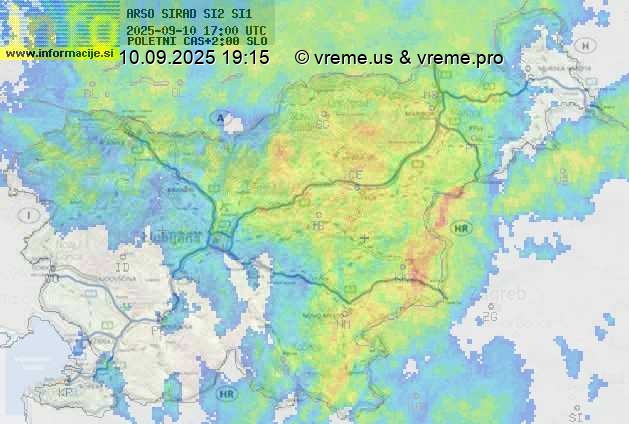 Radarska karta padavin