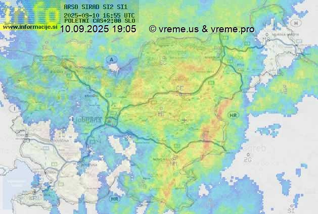 Radarska karta padavin