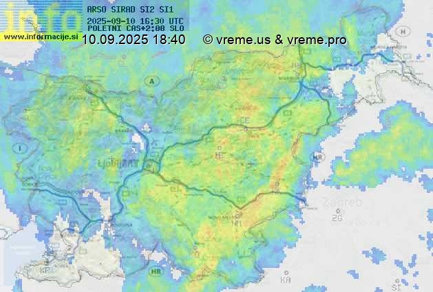 Radarska karta padavin