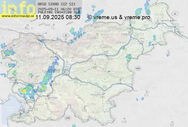 Radarska karta padavin