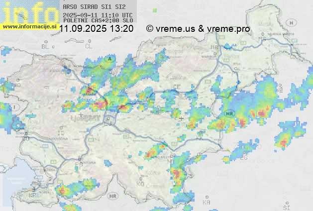 Radarska karta padavin