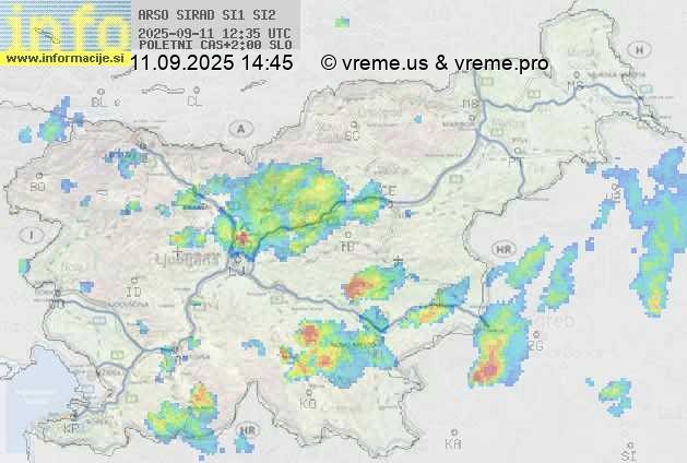 Radarska karta padavin