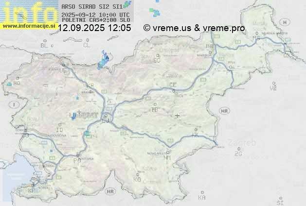 Radarska karta padavin