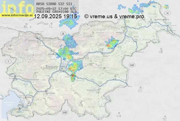 Radarska karta padavin