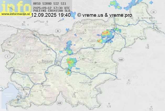 Radarska karta padavin