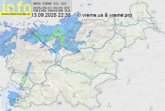 Radarska karta padavin