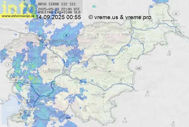 Radarska karta padavin