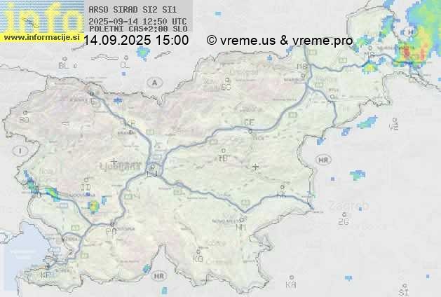 Radarska karta padavin