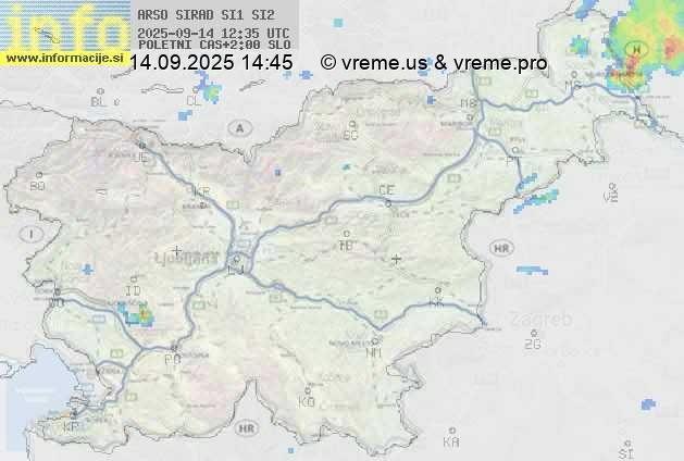 Radarska karta padavin