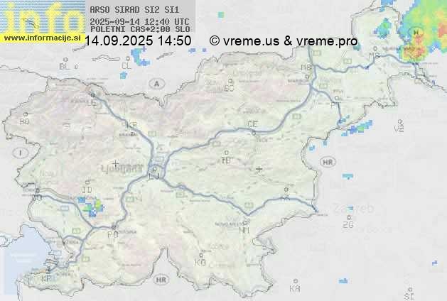 Radarska karta padavin