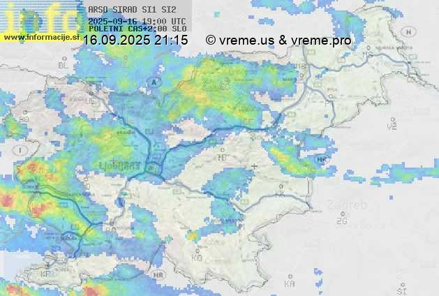 Radarska karta padavin