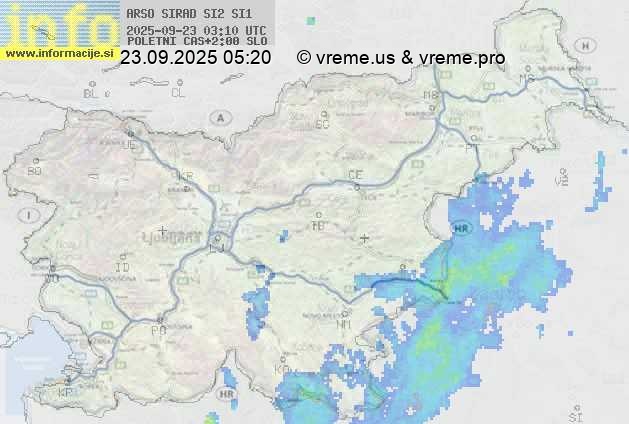 Radarska karta padavin