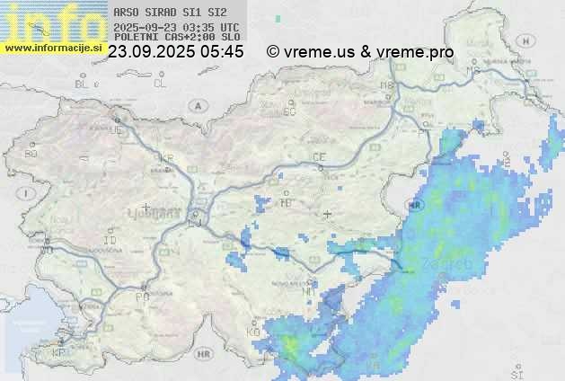 Radarska karta padavin