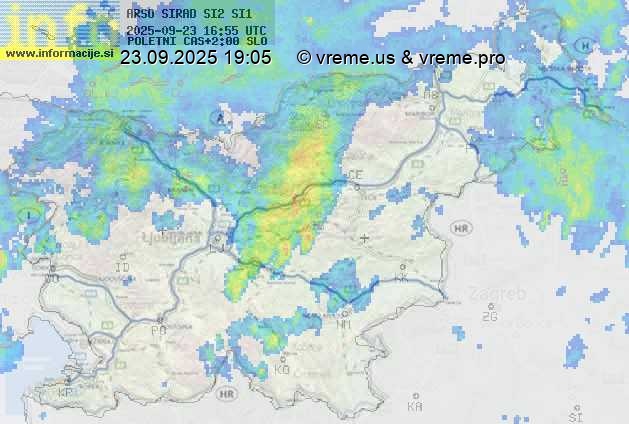 Radarska karta padavin