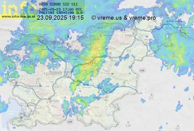 Radarska karta padavin
