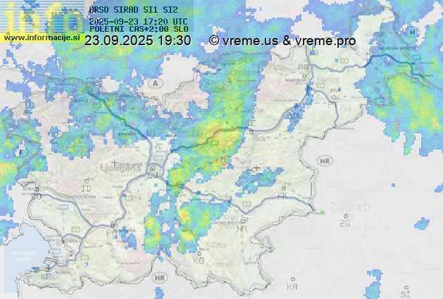 Radarska karta padavin