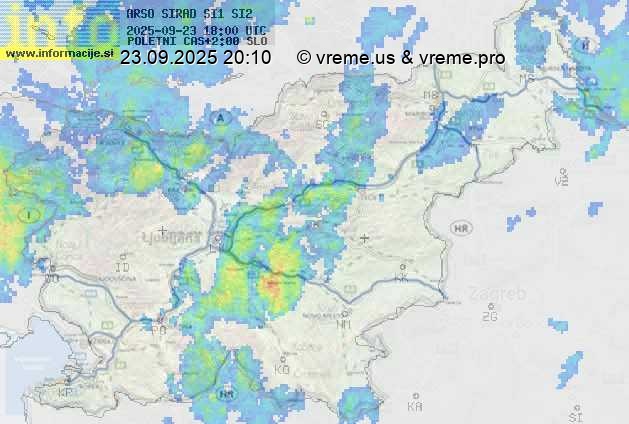 Radarska karta padavin