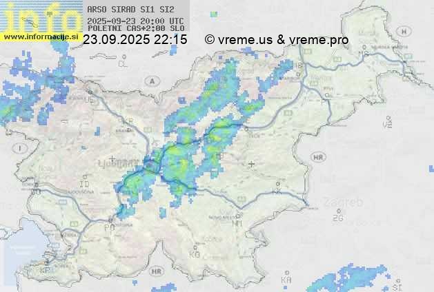 Radarska karta padavin