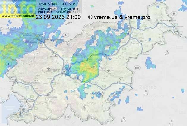 Radarska karta padavin