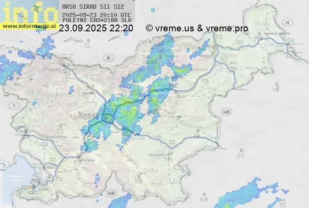 Radarska karta padavin