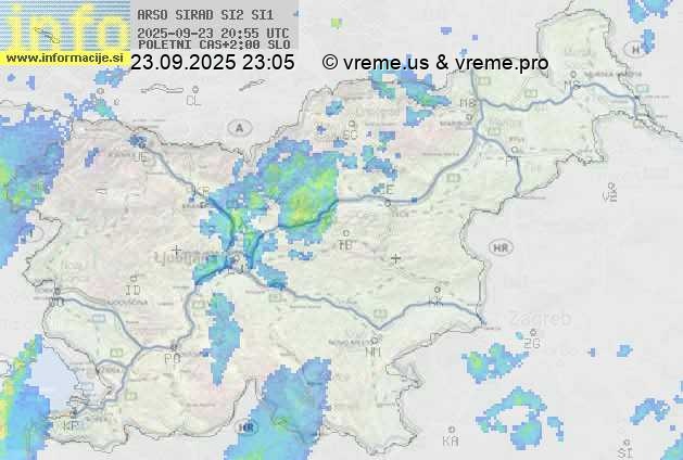 Radarska karta padavin