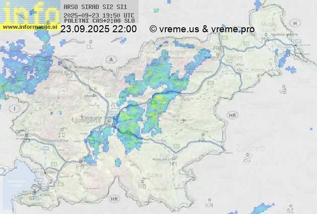 Radarska karta padavin