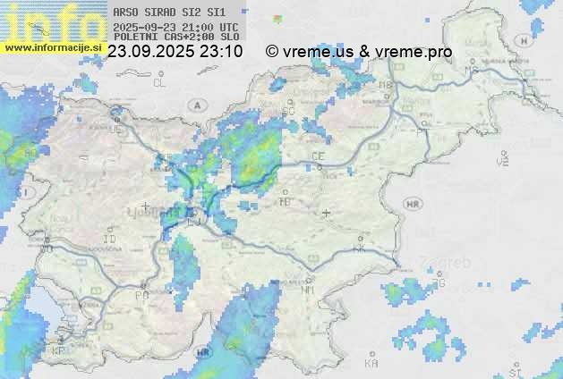 Radarska karta padavin