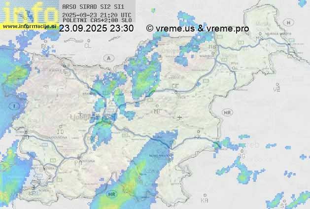 Radarska karta padavin