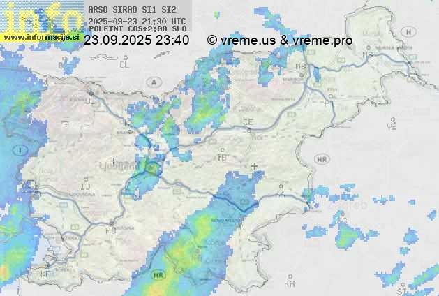 Radarska karta padavin
