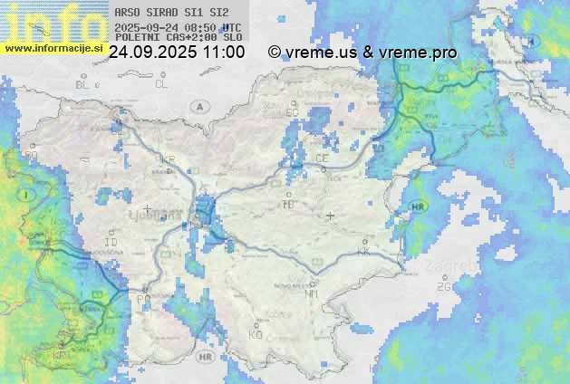 Radarska karta padavin