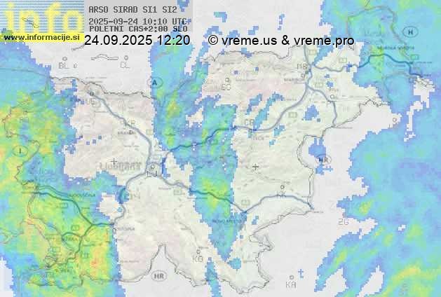 Radarska karta padavin