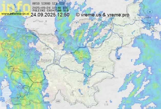 Radarska karta padavin