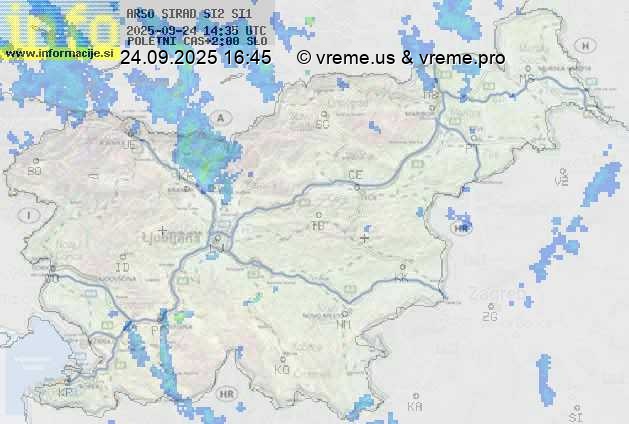 Radarska karta padavin
