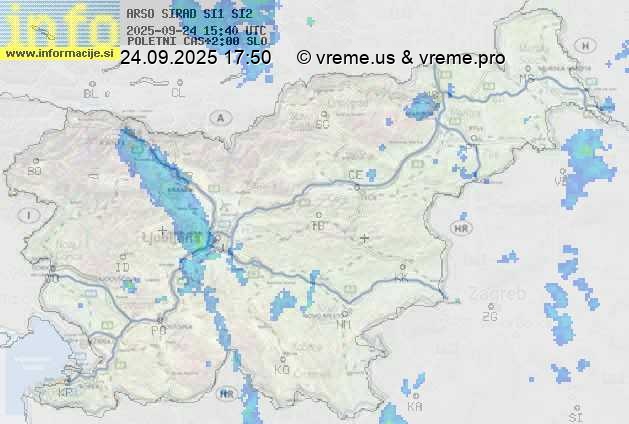 Radarska karta padavin