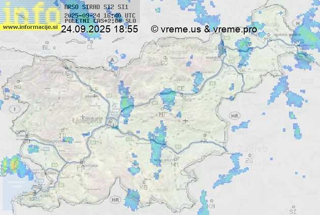 Radarska karta padavin