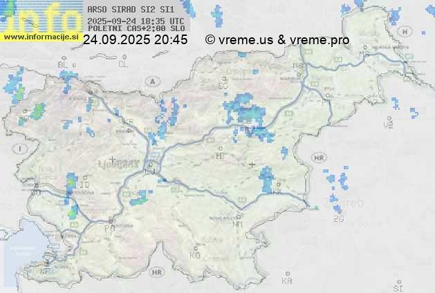 Radarska karta padavin