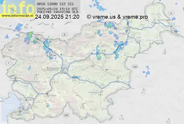 Radarska karta padavin