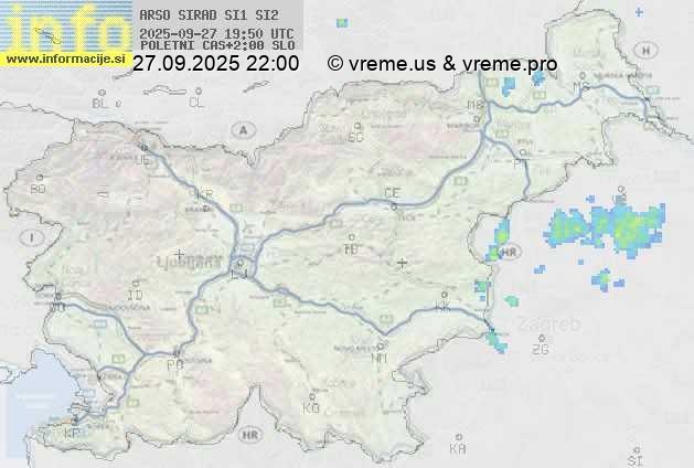 Radarska karta padavin