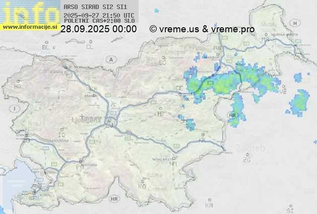 Radarska karta padavin