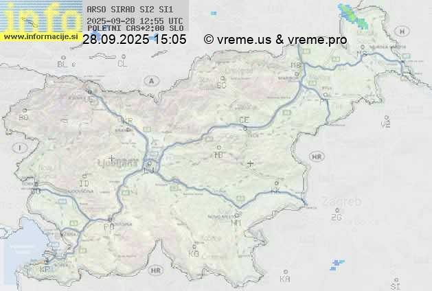 Radarska karta padavin