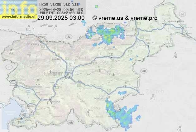 Radarska karta padavin