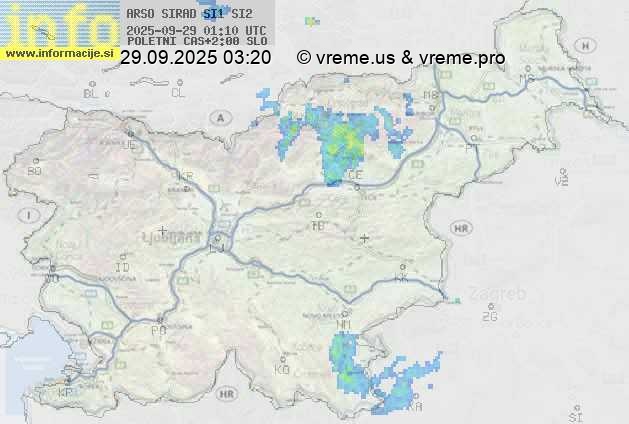 Radarska karta padavin