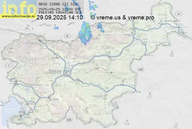 Radarska karta padavin