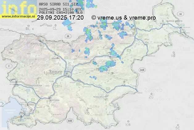 Radarska karta padavin
