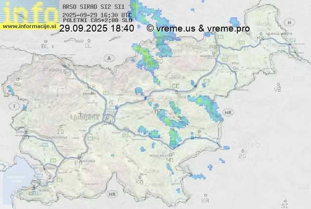 Radarska karta padavin