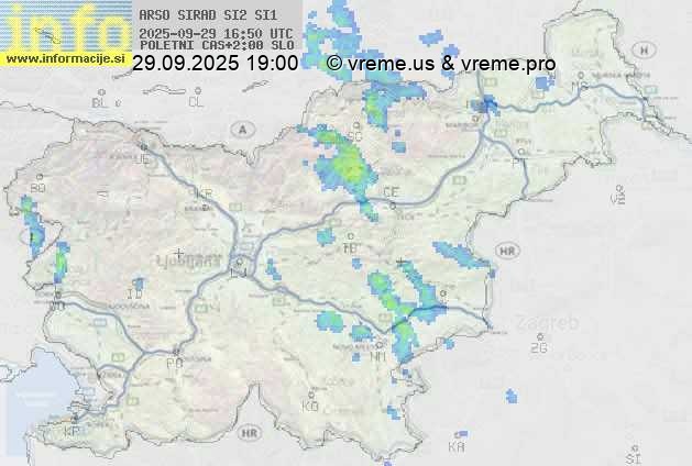 Radarska karta padavin